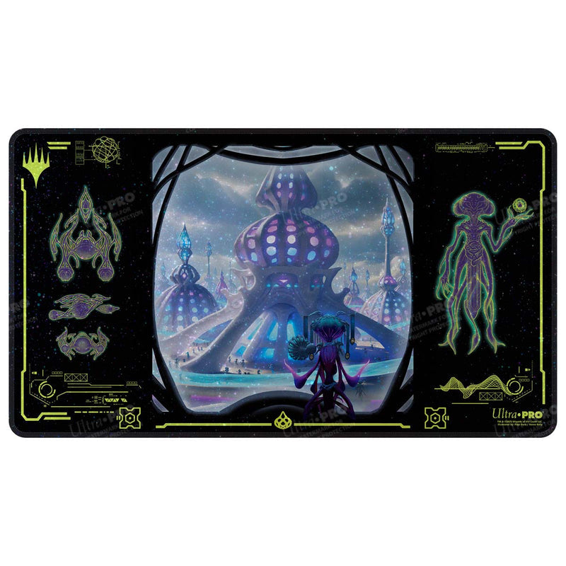 Mtg Holofoil Blue Mythic EOE Playmat