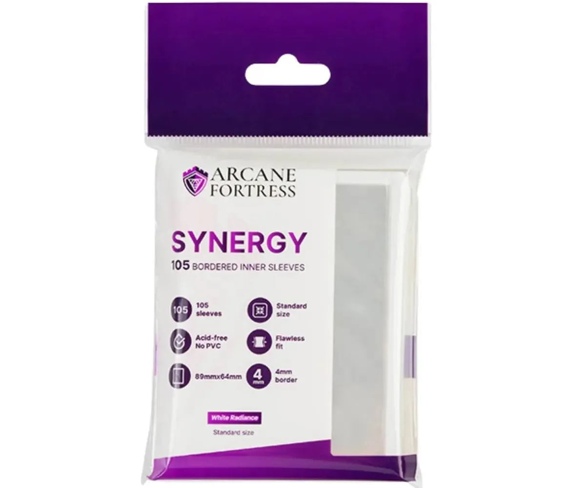 Arcane Fortress Synergy 105 bordered Inner sleeve, white