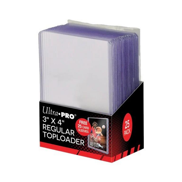 Ultra Pro 3 X 4 Regular Toploaders + 25 penny sleeves