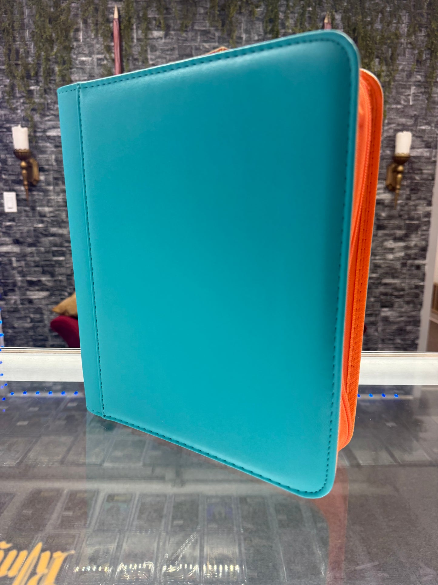 4-Pocket Top Loader Binder two toned *Teal/Orange