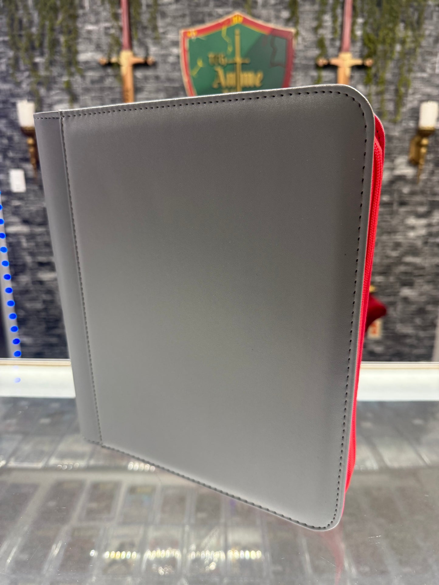 4-Pocket Top Loader Binder two toned *Grey/Red