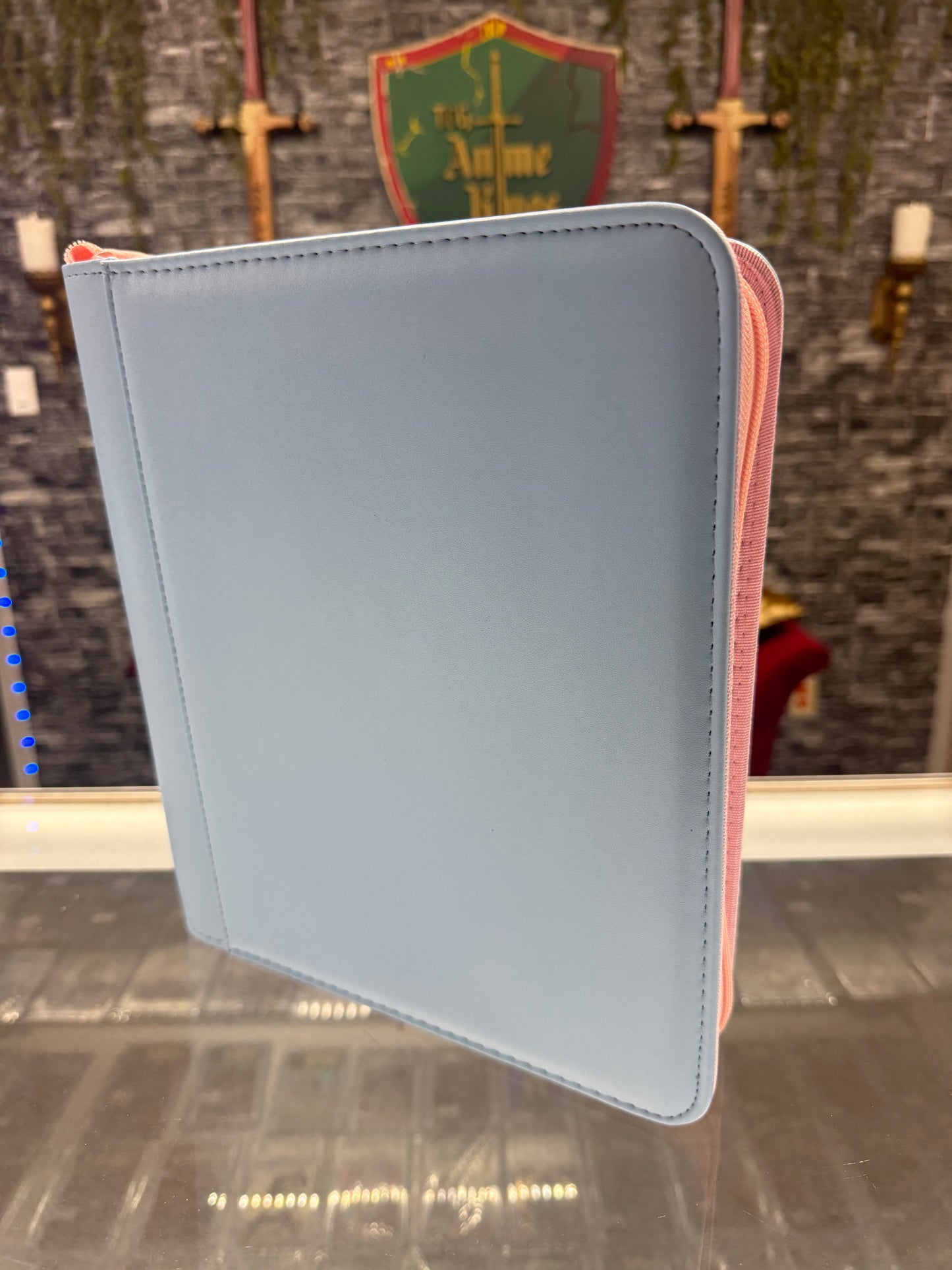 4-Pocket Top Loader Binder two toned *Baby Blue/ Soft Pink