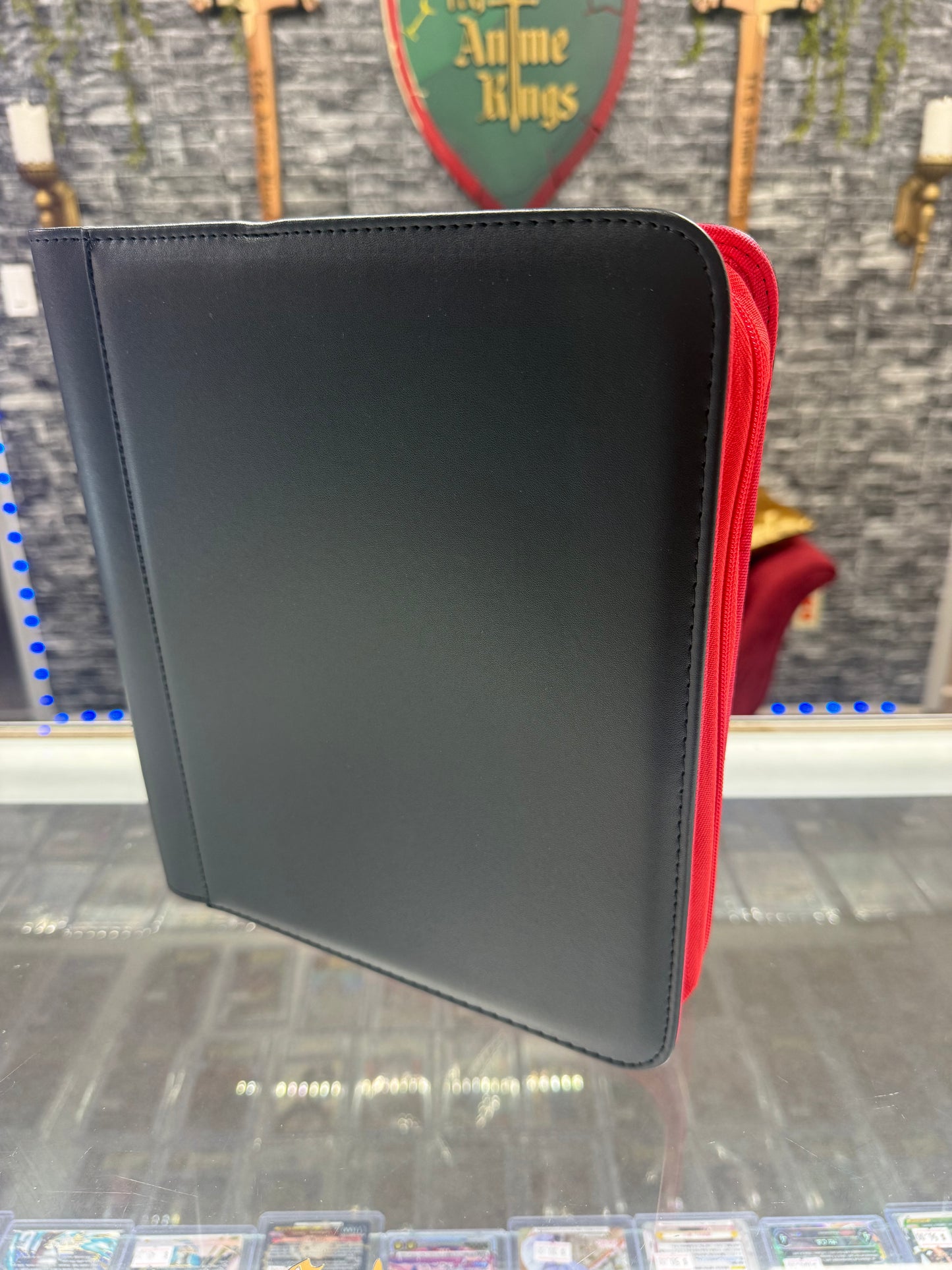 4-Pocket Top Loader Binder two toned *Black/Red