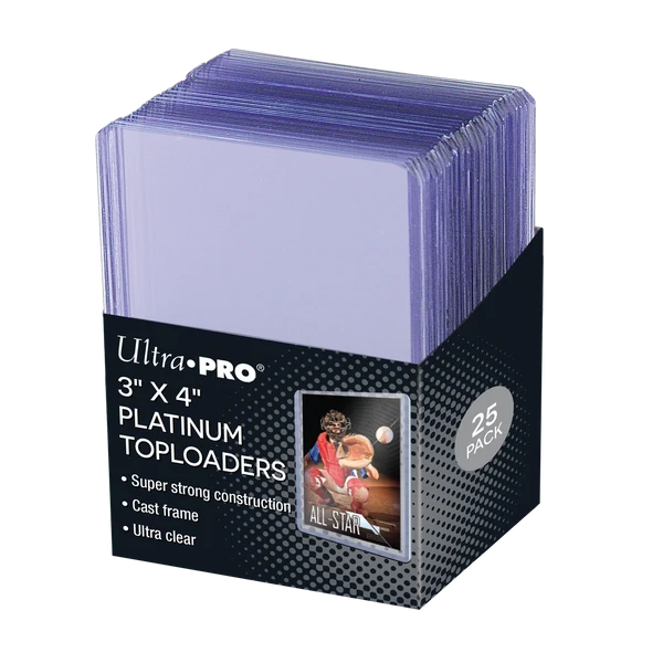 Ultra Pro Platinum Toploaders 3 X 4