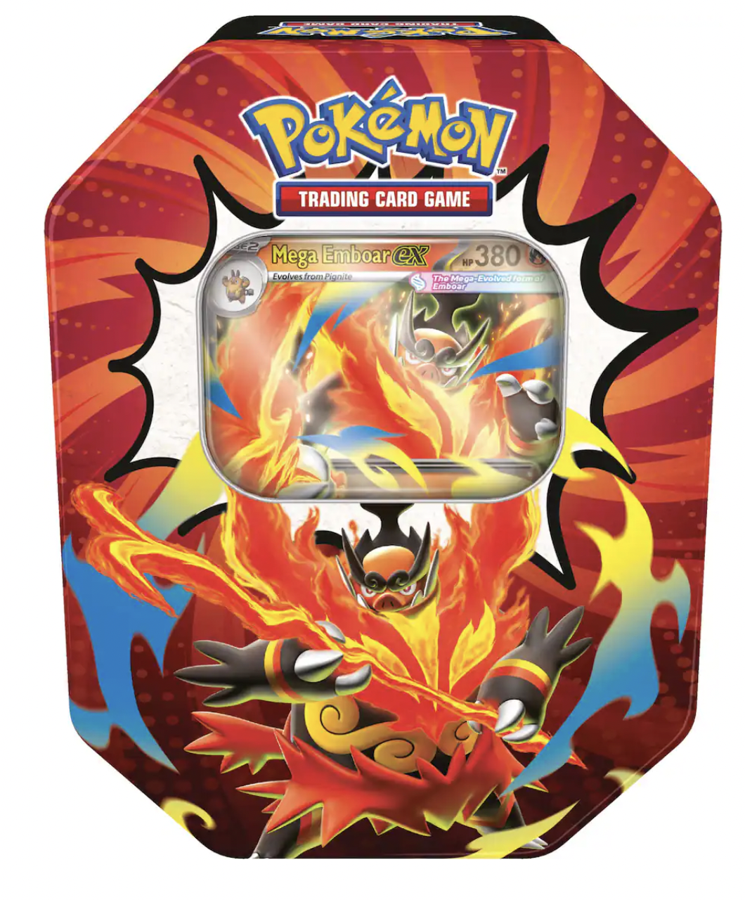Pokémon Ascended Heroes Mega Emboar Ex Tin
