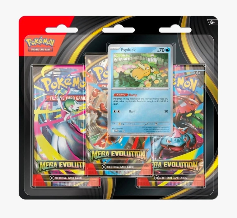 Mega Evolution 3 Pack Blister Promo Assorted