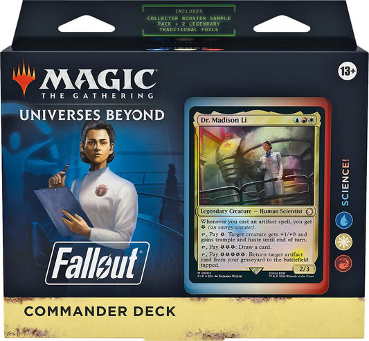 MTG Universes Beyond Fallout Commander Deck Dr. Madison Li “Science!”
