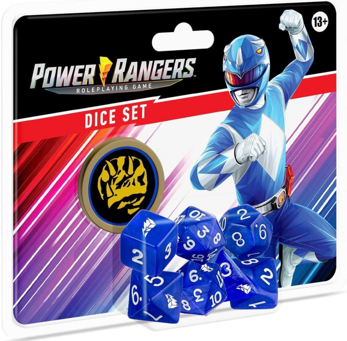 Power Rangers Blue Ranger Dice set