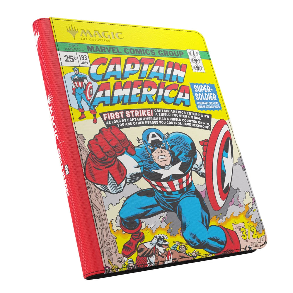 Mtg Marvel Super Heroes Captain America Zipper Binder