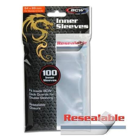 BCW 64x89mm Inner Sleeves