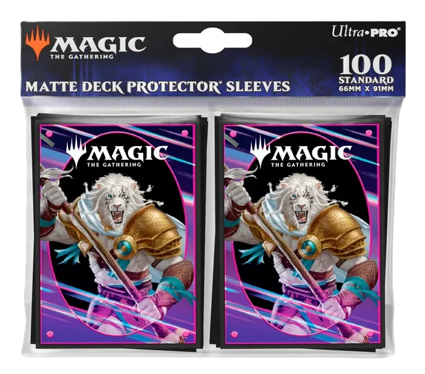 Mtg Matte Deck protector Sleeves Foundations, Ajani
