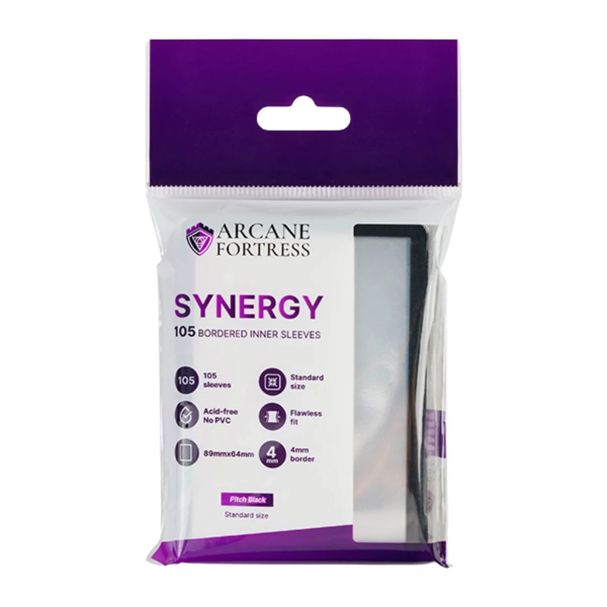 Arcane Fortress Synergy 105 bordered Inner sleeve, black