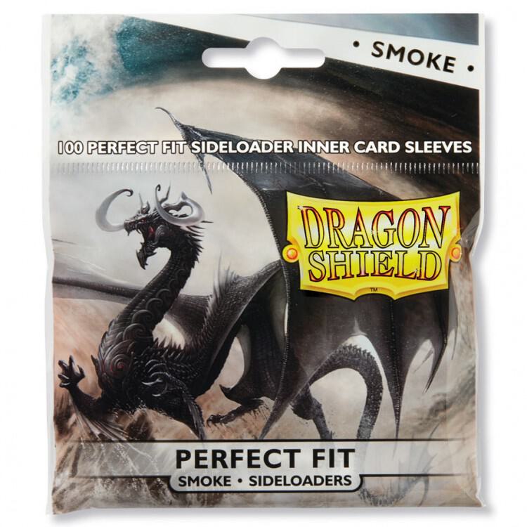 Dragon Shield 100 count Perfect fit inner Sleeves side load, Smoke