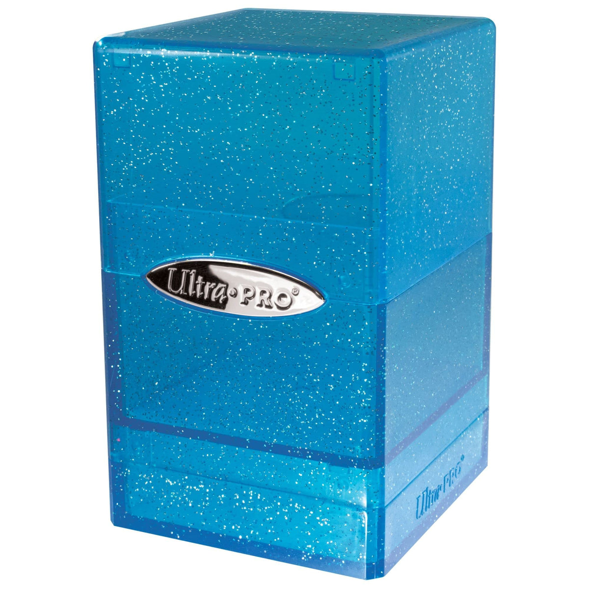 Ultra Pro Satin Tower Deck Box Blue with metallic specs