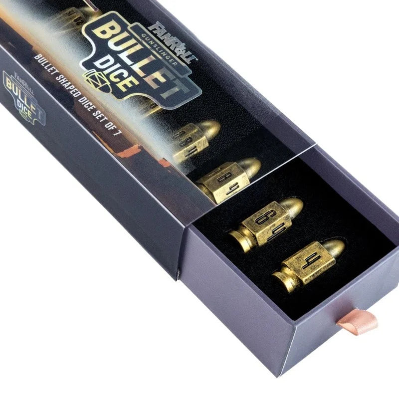 FanRoll Gunslinger Bullet Dice Set of 7