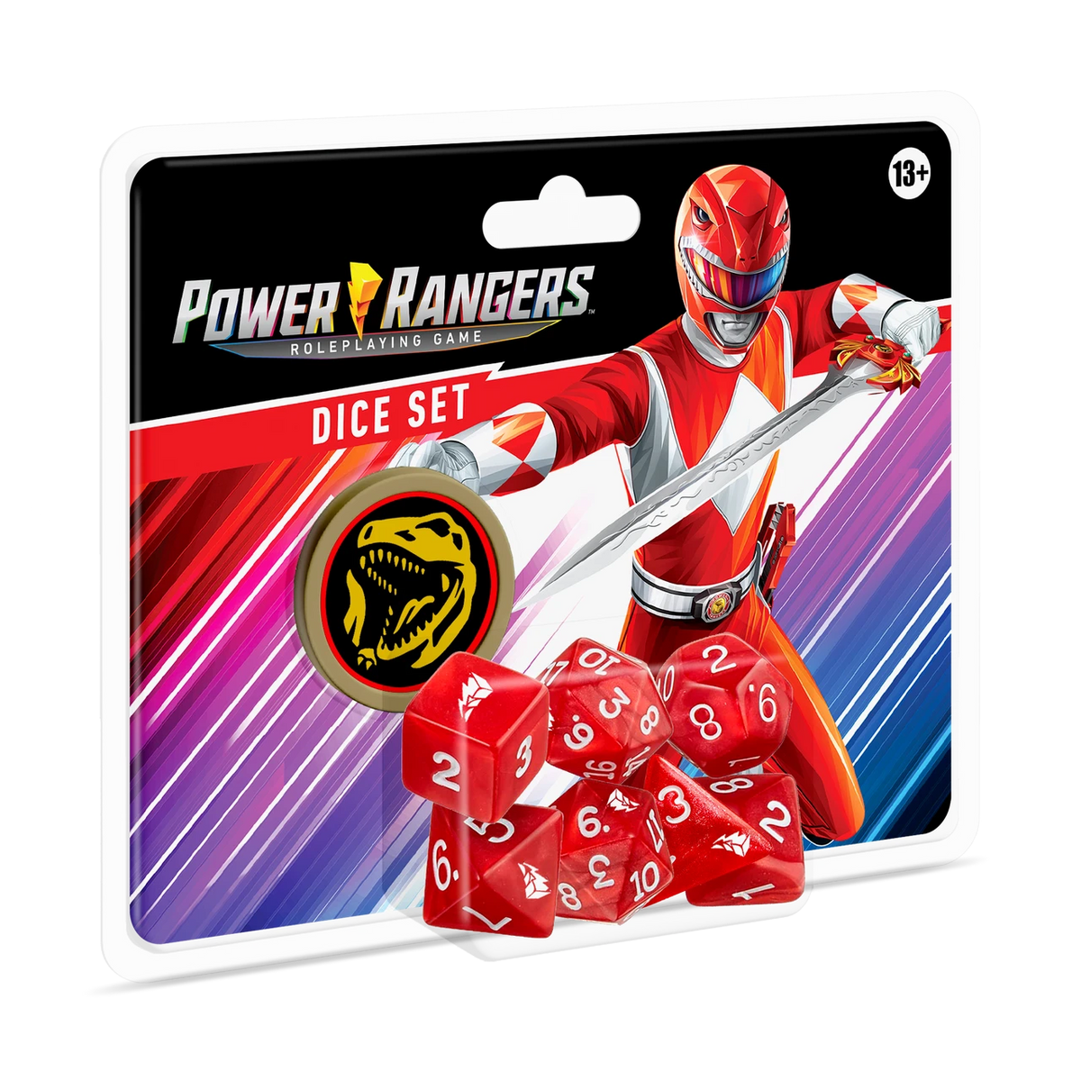 Power Rangers Red Ranger Dice set