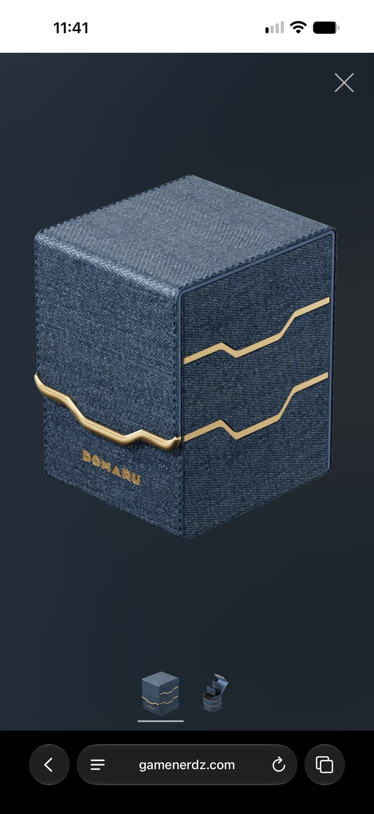 Domaru Vertex Armory Deck Box Lazulite