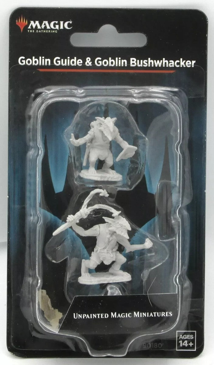 Mtg Goblin Guide & Goblin Bushwacker Unpainted Mini Figures