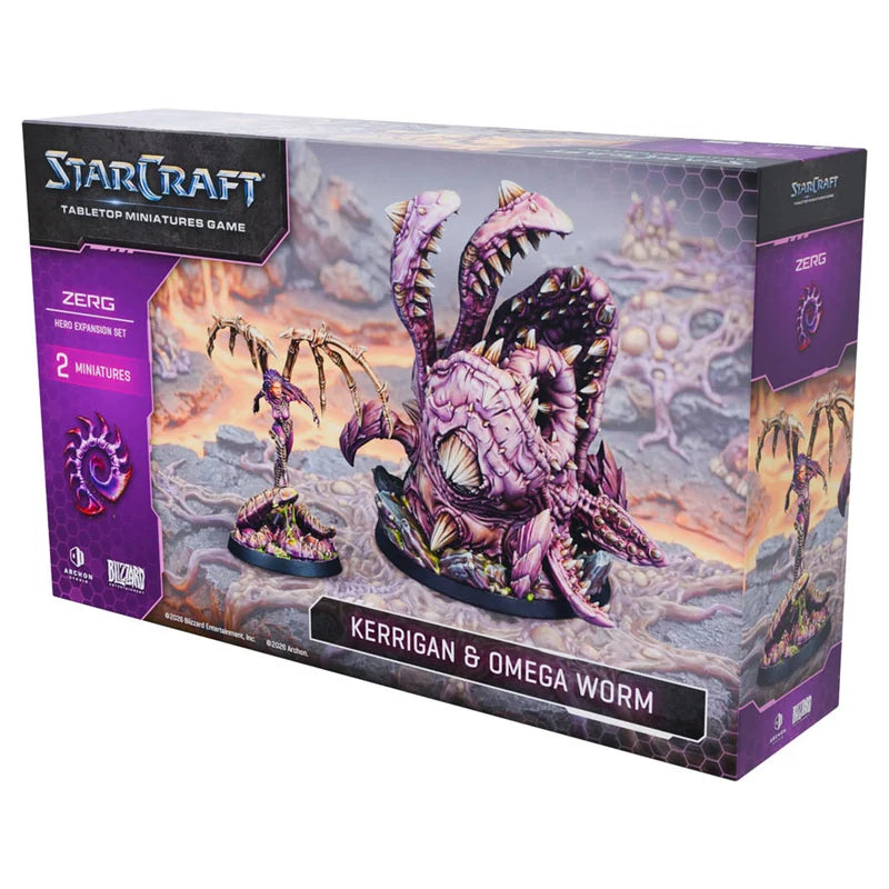StarCraft Miniatures for Tabletop Game *Kerrigan & Omega Worm
