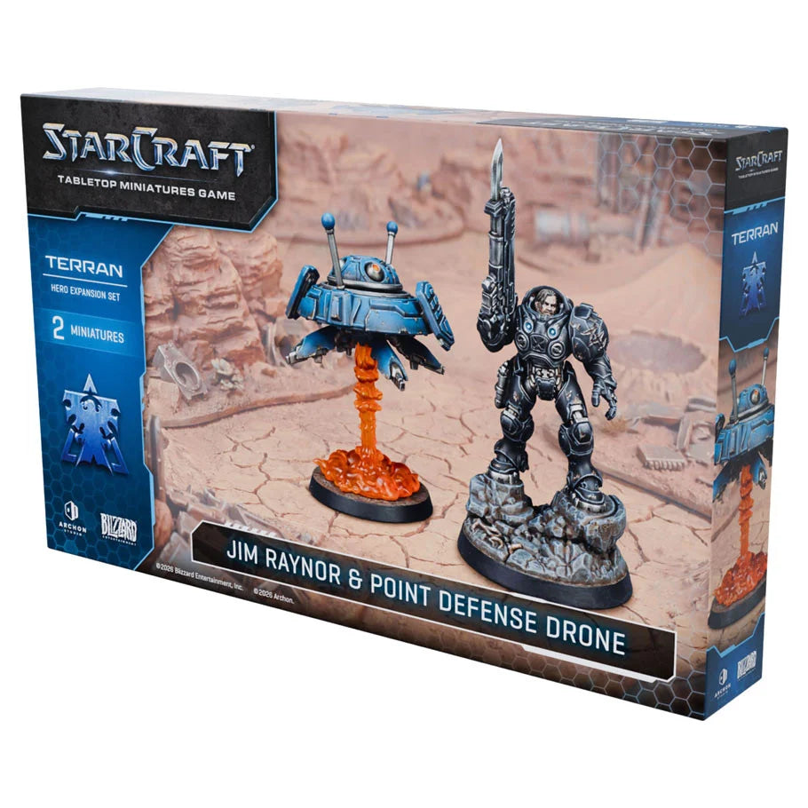 StarCraft Miniatures for Tabletop Game *Jim Raynor & point defense drone