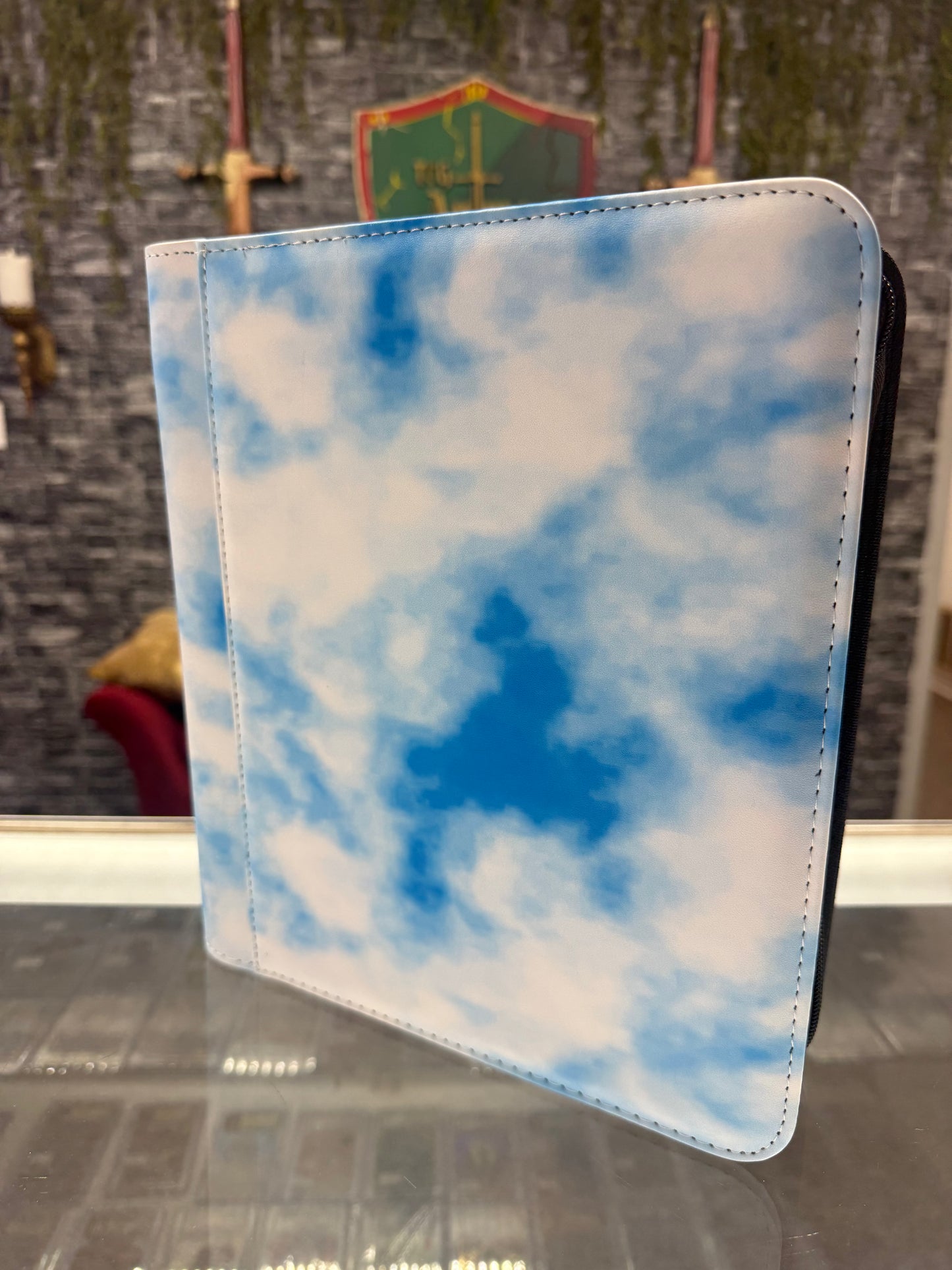 4-Pocket Top Loader Binder Tye Dye *Blue/White
