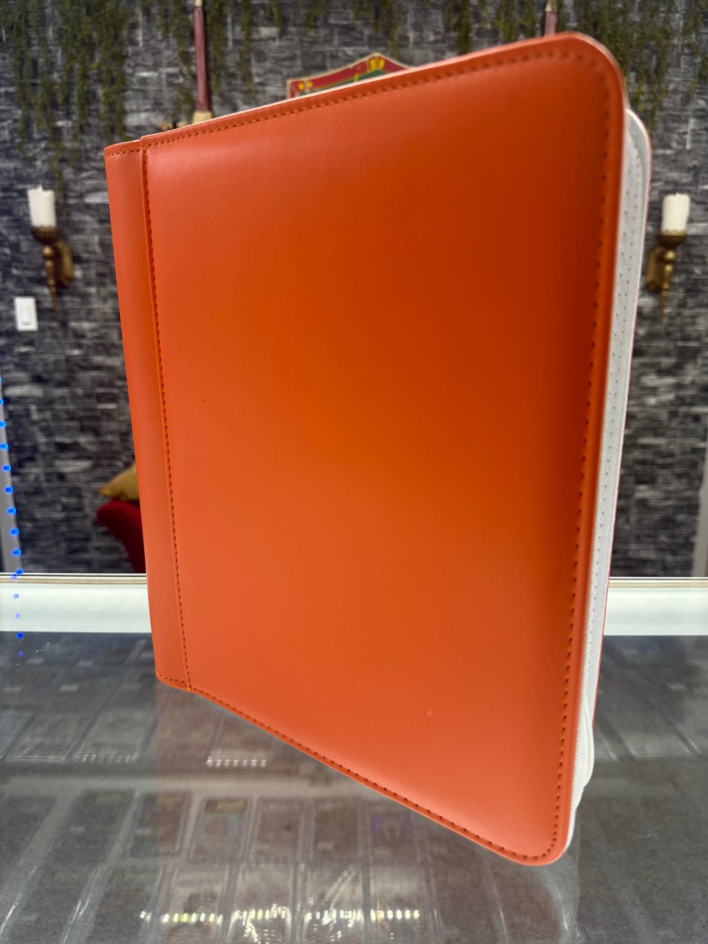 4-Pocket Top Loader Binder two toned *Orange/White