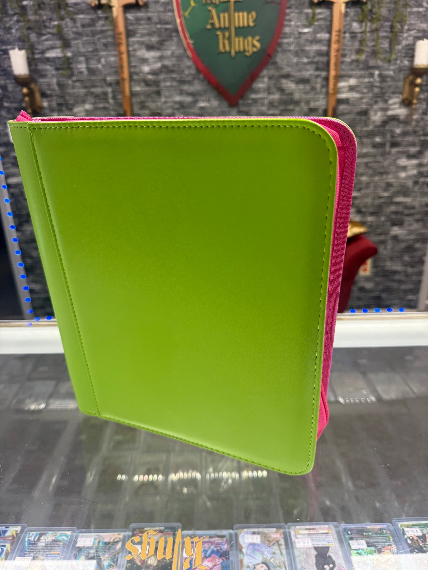 4-Pocket Top Loader Binder two toned *Lime/Neon Pink