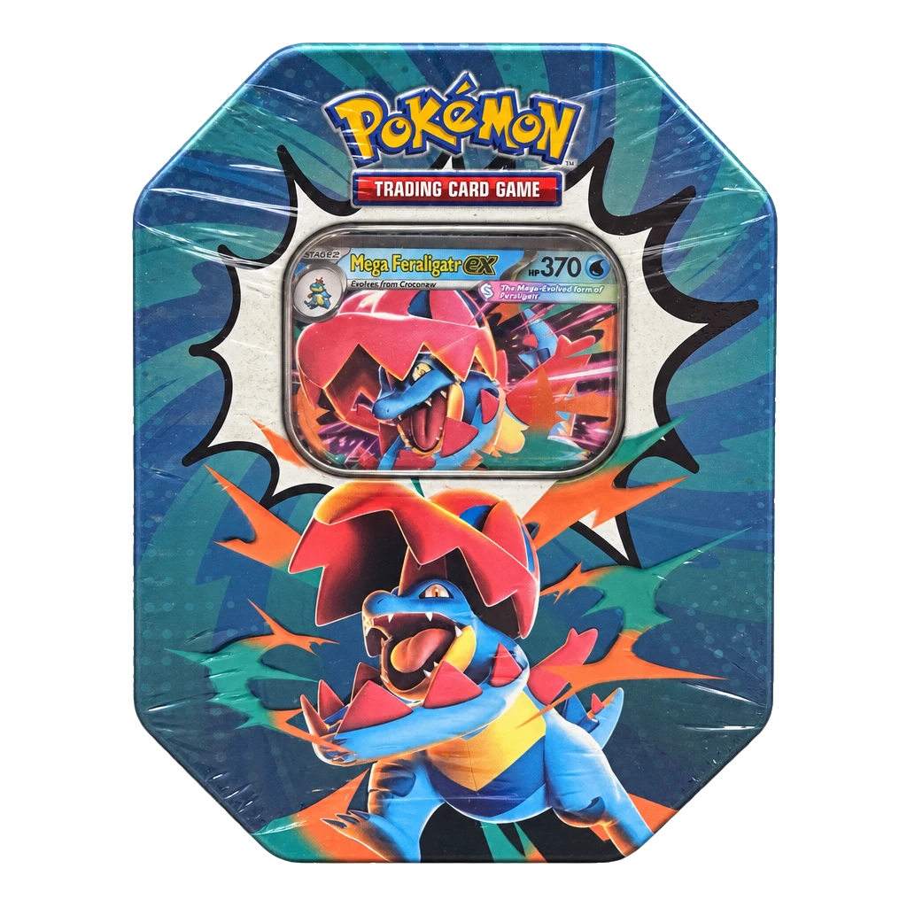 Pokémon Ascended Heroes Mega Feraligator  Ex Tin (Copy)