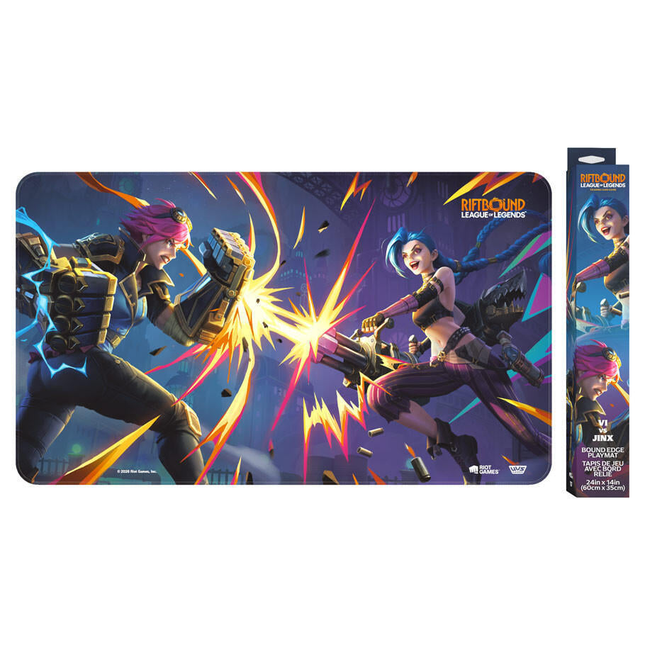 Riftbound Vi VS. Jinx Bound Edge Playmat
