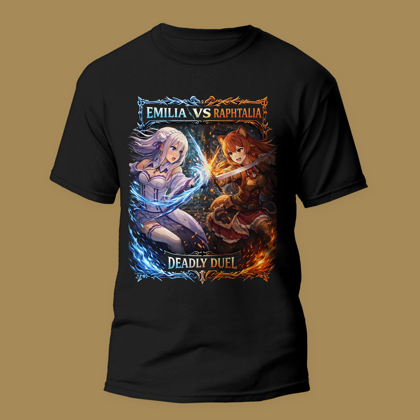 Deadly Duel – Emilia v. Raphtalia Streetwear Graphic