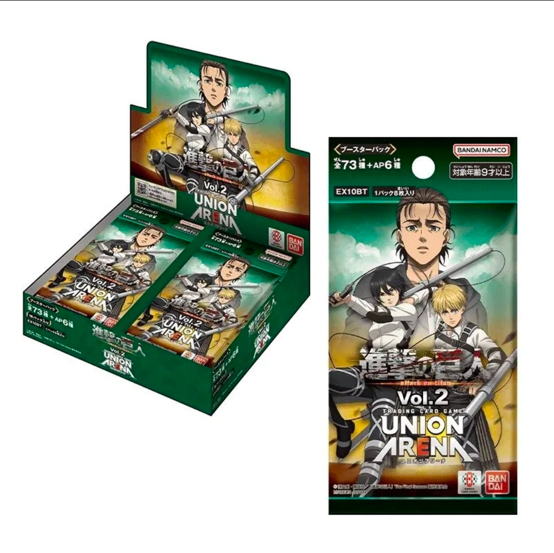 Attack on Titan Vol. 2 Union Arena Booster Box Japanese